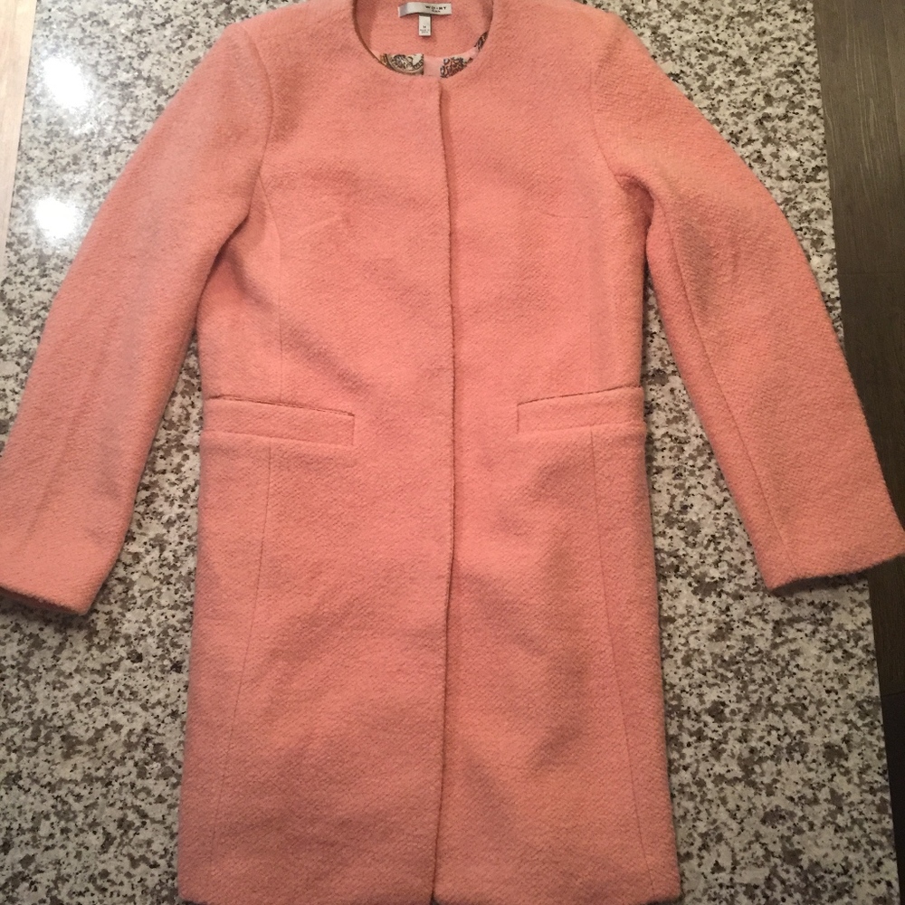 GORGEOUS CLASSIC WDNY Light Pink Long Coat Size M